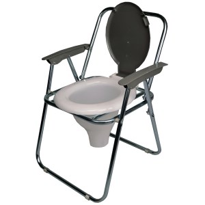 توالت مبله تاشو گالوانیزه با قیف حامکو - کلاف دار