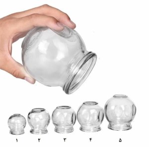 لیوان حجامت شیشه ای سایز 3 - بادکش شیشه ای