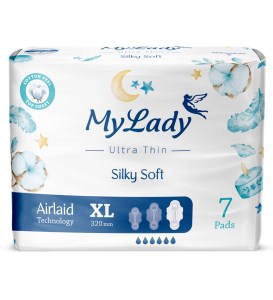 نوار بهداشتی مای لیدی اولترابه نرمی ابریشم بزرگ