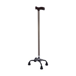 عصا چهارپایه قابل تنظیم آلومینیوم رنگ برنز - برند شهاب