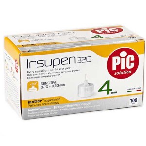 سرسوزن انسولین پیک سایز 4 - گیج 32 - PIC