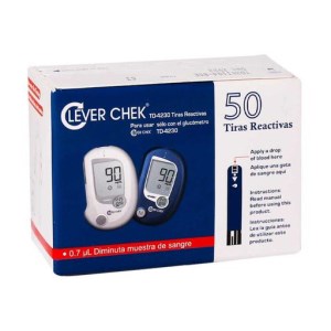 نوار تست قند خون کلور چک Clever chek ا Clever chek Blood Glucose Test Strips