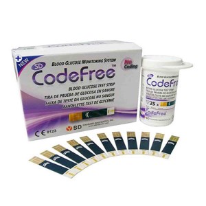 نوار تست قند خون کد فری