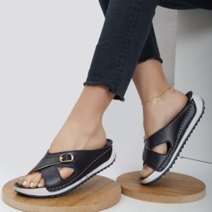 صندل طبی زنانه مدل 1022 رنگ سرمه ای