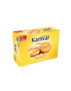 کامور بیسکوییت یولاف بدون قند با جو دوسر 450 گرمی کامور