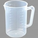 بشر پلاستیکی دسته دار 2000cc سی سی