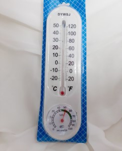 دماسنج رطوبت سنج پلاستیکی آنالوگ (سفید)